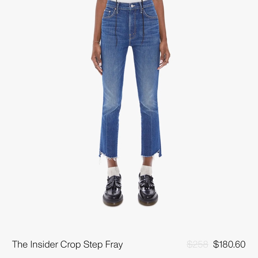 Mother The Insider Cropped Step Fray